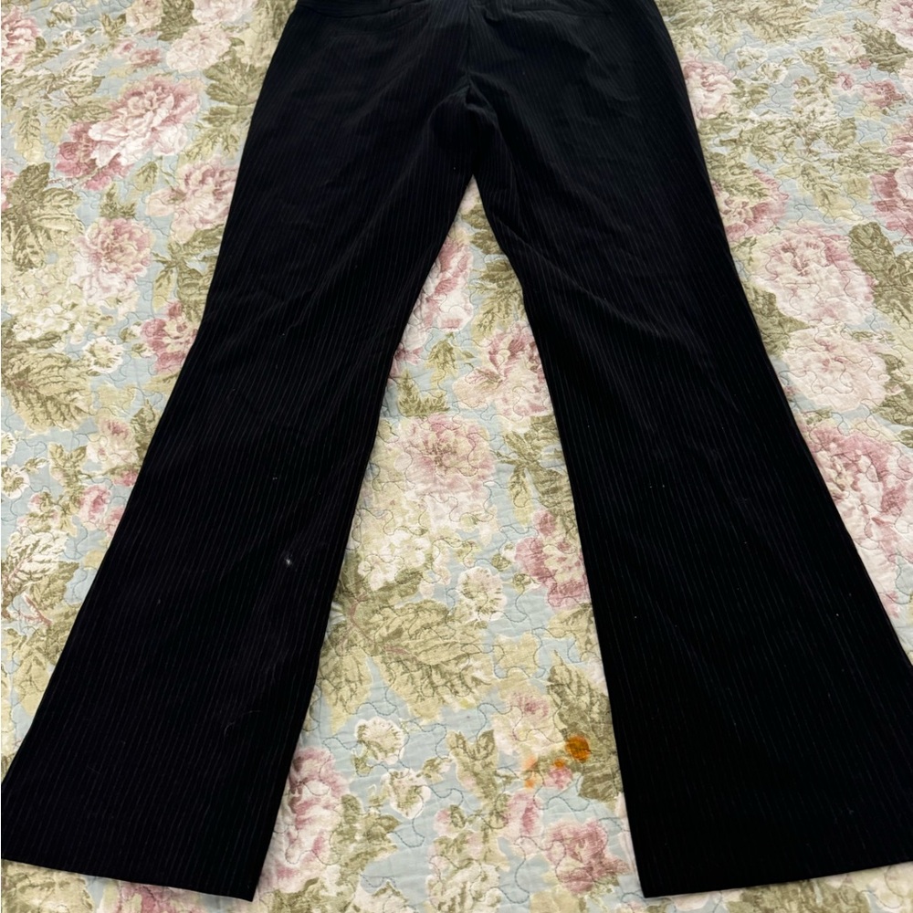 Candies black  pinstripe work pants